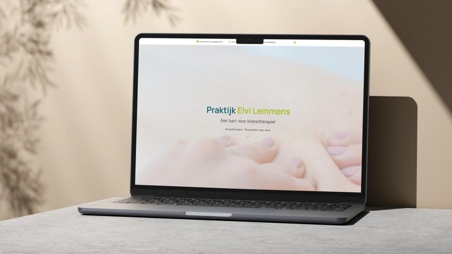 Website van www.praktijkelvilemmens.be, gerealiseerd door Gfikst