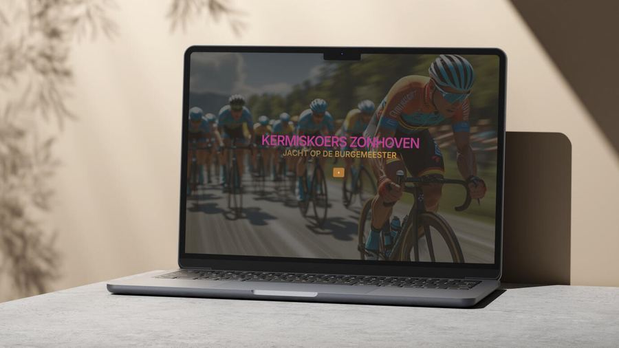 Website van www.zonhovenkoerst.be, gerealiseerd door Gfikst